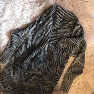 Black and Taupe Cardigan